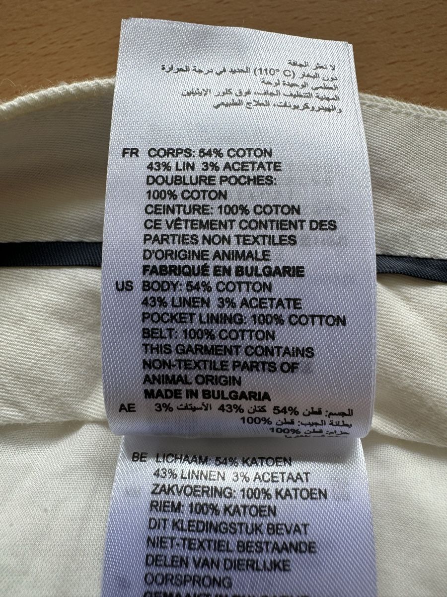 Sandro Hosen: Pantalon rayé SANDRO en coton lin T38 – Neu (gemäss Beschreibung) aus Morges von sandy069 6