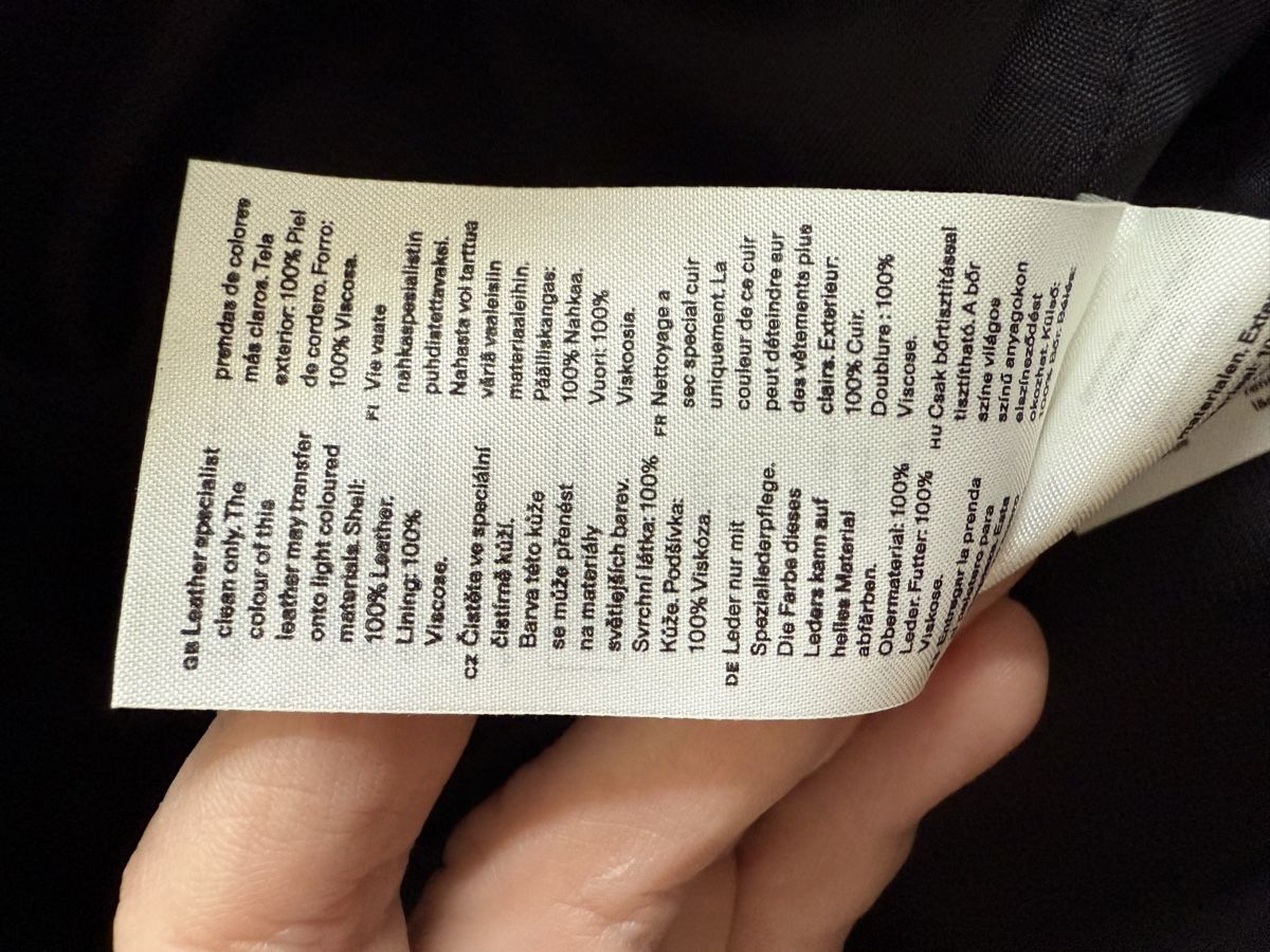 Arket Röcke: Black Leather Skirt Gr. 36 by ARKET – Neu (gemäss Beschreibung) aus Zürich von floridiablanca 4