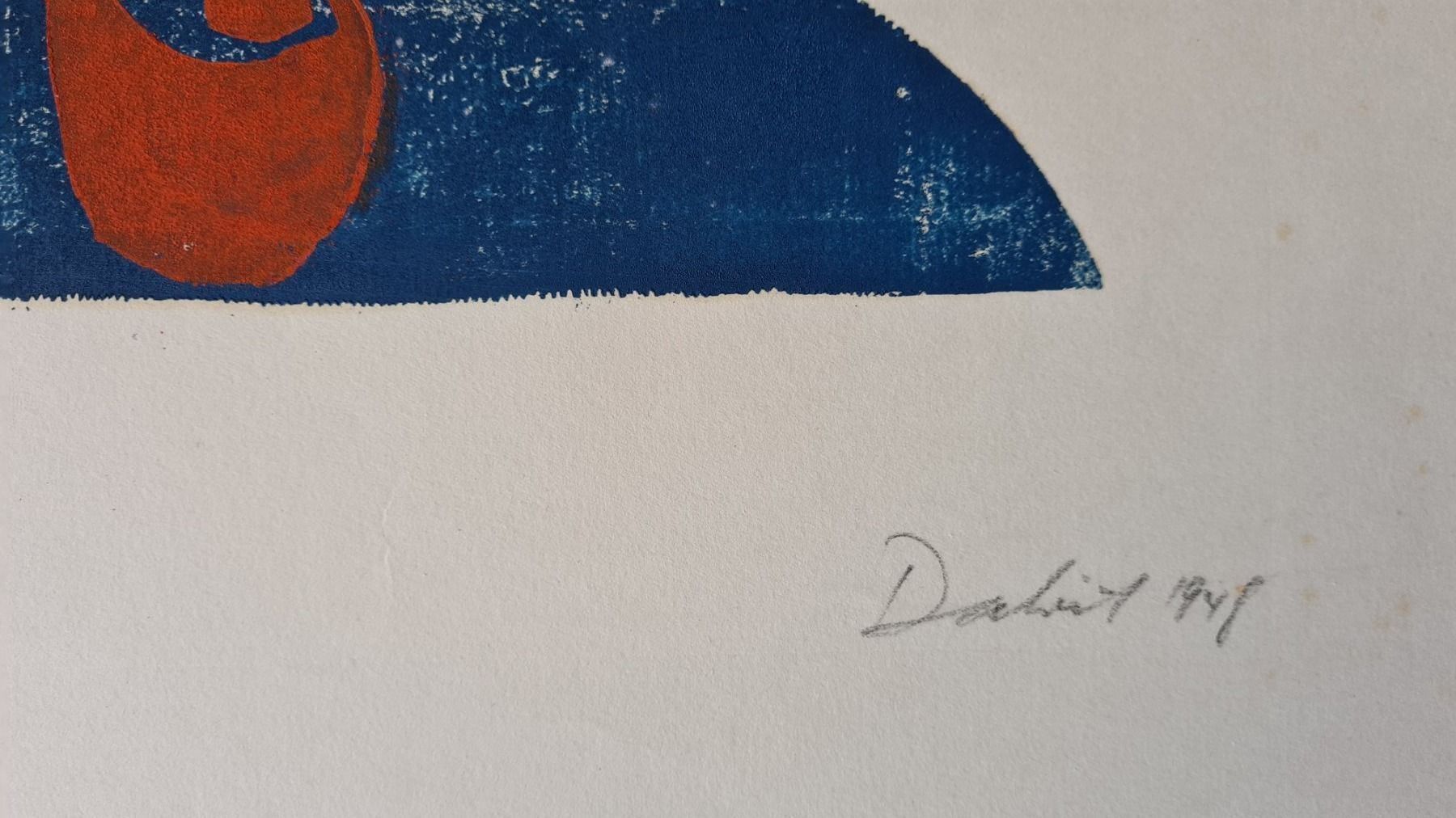 Xilografie: Oskar Dalvit Holzschnitt früh 1948 sign. – Usato da Emmenbrücke venduto da Kunstankaufverkauf9 1