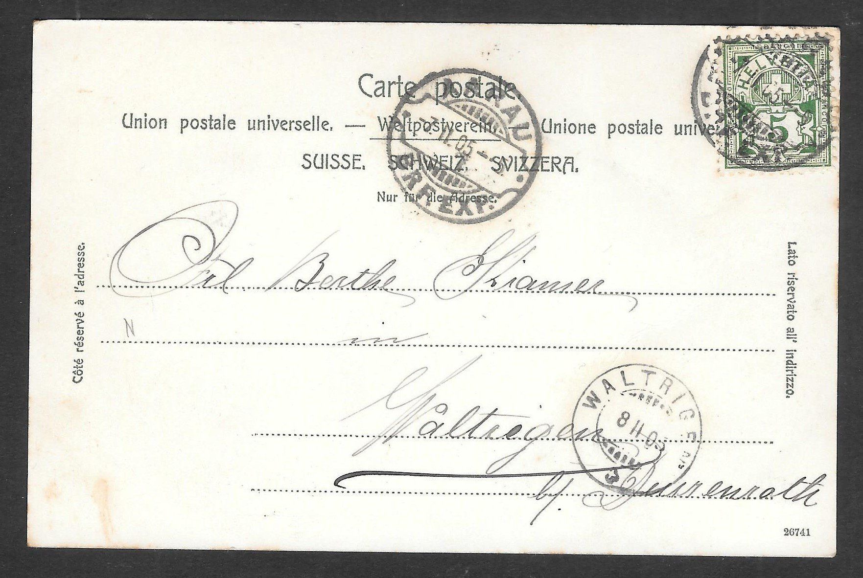 Cartes postales: Aarau farbige Teilansicht – D'occasion à Olten par clotaldi 1