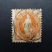 1891 Nr. 66A Vollstempel von BILTEN