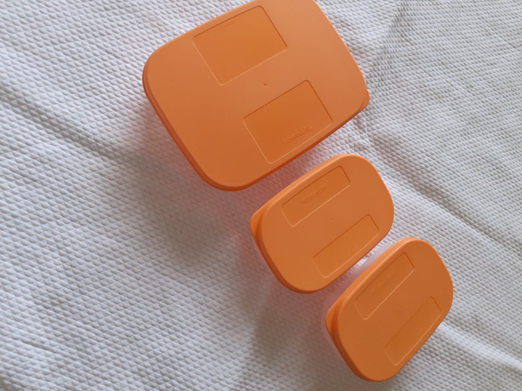 Tupperware Behälter & Ähnliches: Tupperware Vorratsdose orange 3er Set gebraucht – Gebraucht aus Yverdon von DerStorchUndDieBiene 4