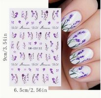 NAIL ART *LILA BLUMEN DESIGN*  NEU+OVP