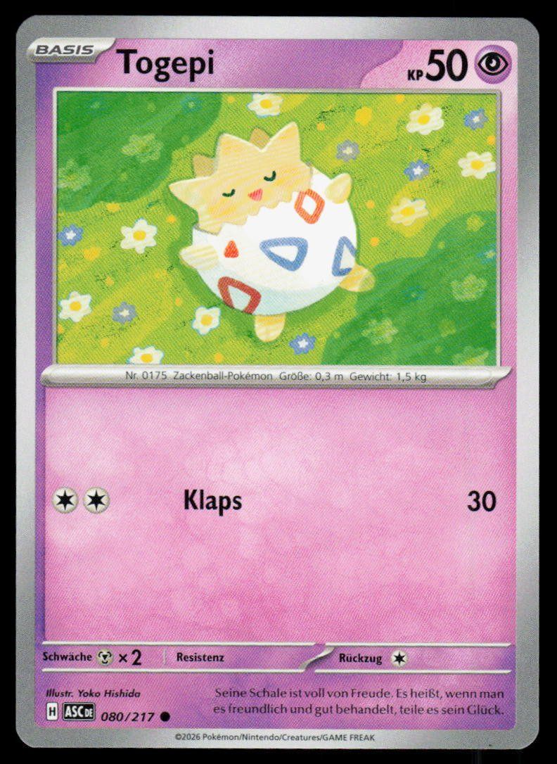 Pokémon Carte collezionabili: Pokemon Togepi 080/217 – Usato da Herisau venduto da Pokemon2025