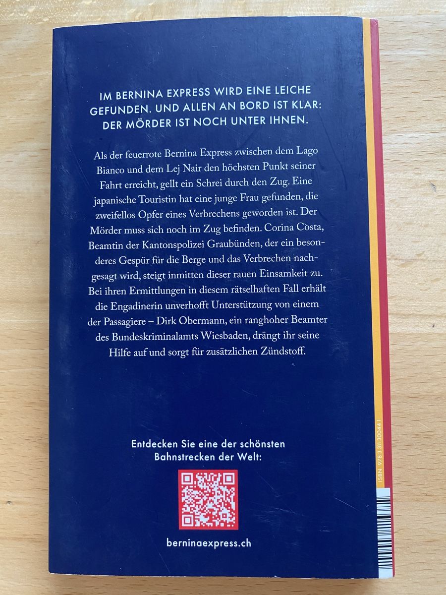 Bücher: Mord im Bernina Express - Philipp Gurt – Gebraucht aus Schwarzenburg von Michellu 1