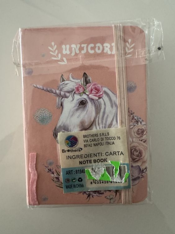 Taccuino Creativo Unicorno SES - Con Perline, Fiocco E Ciondolo Arcobaleno - 2