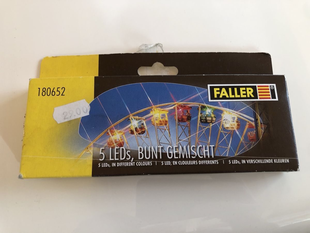 Faller Modellini di ferrovie: FALLER 5 LEDs bunt gemischt 180652 neuwertig – Nuovo (secondo la descrizione) da Zweidlen venduto da Maerliharo_57