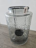 Windlicht Glas mit Motiv Neu für Innen- und Aussenbereich