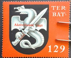 Soldatenmarke 2.WK, Territorial Bat 129, Aufdr, Wi Ter 205