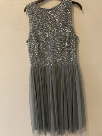 Lace & Beads Kleid, Gr. 38, Teal, ideal für die Party!