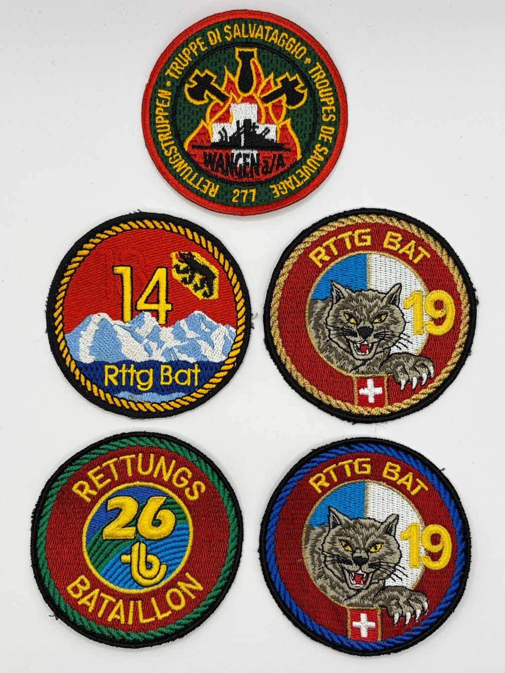 Schweizer Armee Placchette & Badge: RTTG Bataillon – Usato da Schaan venduto da Auring61