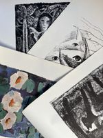 Helen Dahm 4 Reproduktionen von Lithographien