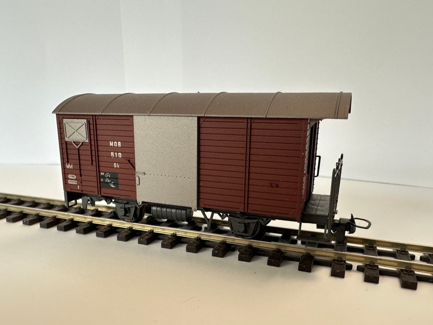 Bemo Modellini di ferrovie: Bemo - MOB Gk 510 - Gedeckter Güterwagen – Nuovo e nell'imballaggio originale da Domat/Ems venduto da mmx4001