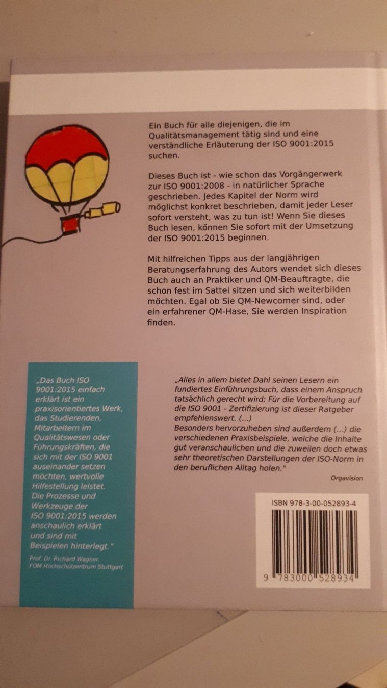 Libri: Iso 9001: 2015 Einfach Erklärt Taschenbuch – Usato da Seewen SZ venduto da SuperpumaDisplayTeam 1