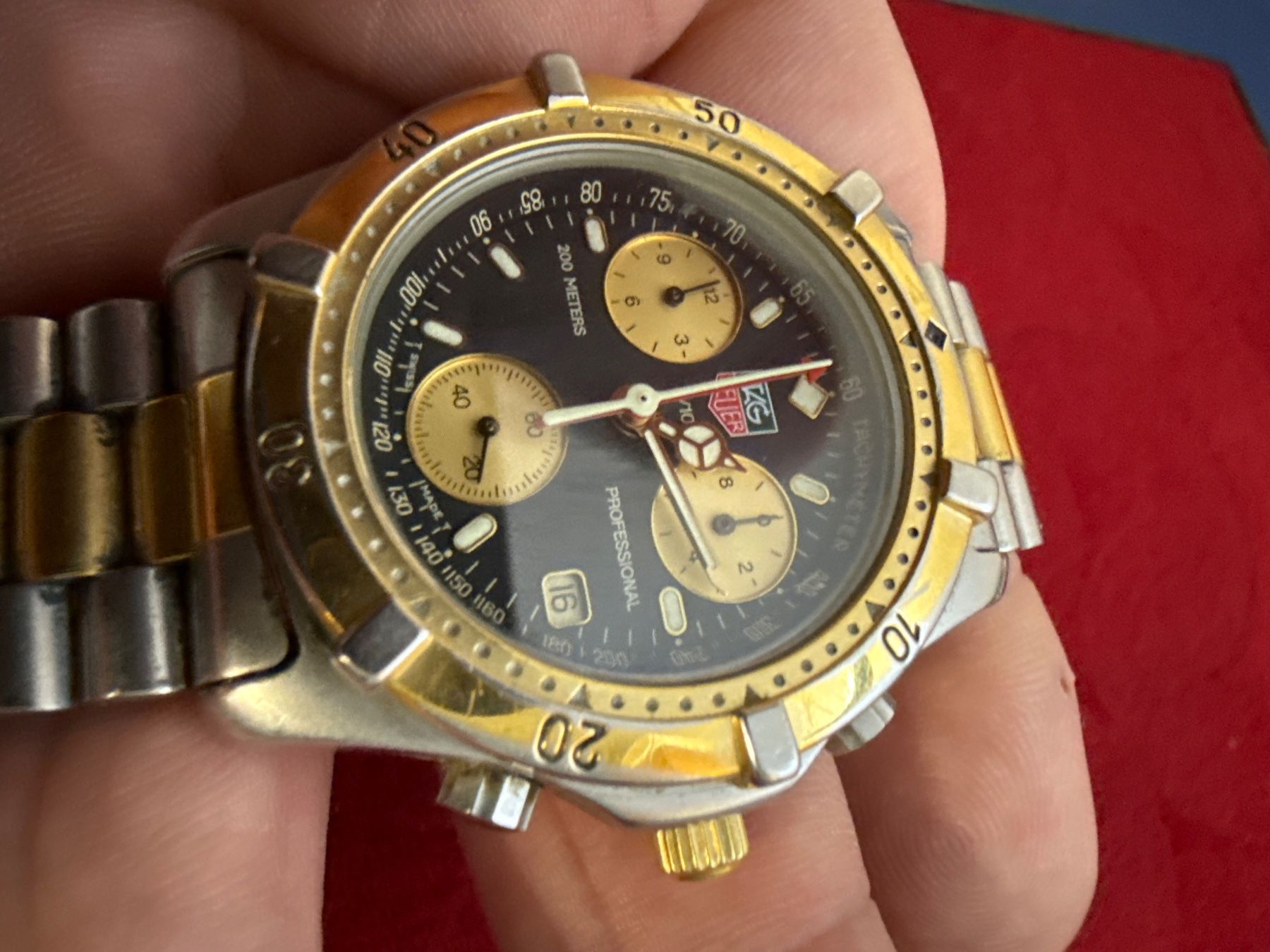 Tag Heuer Orologi: Tag Heuer Professional Chronograph 38 mm – Usato da Pfeffingen venduto da Allhandelklgwatches 1