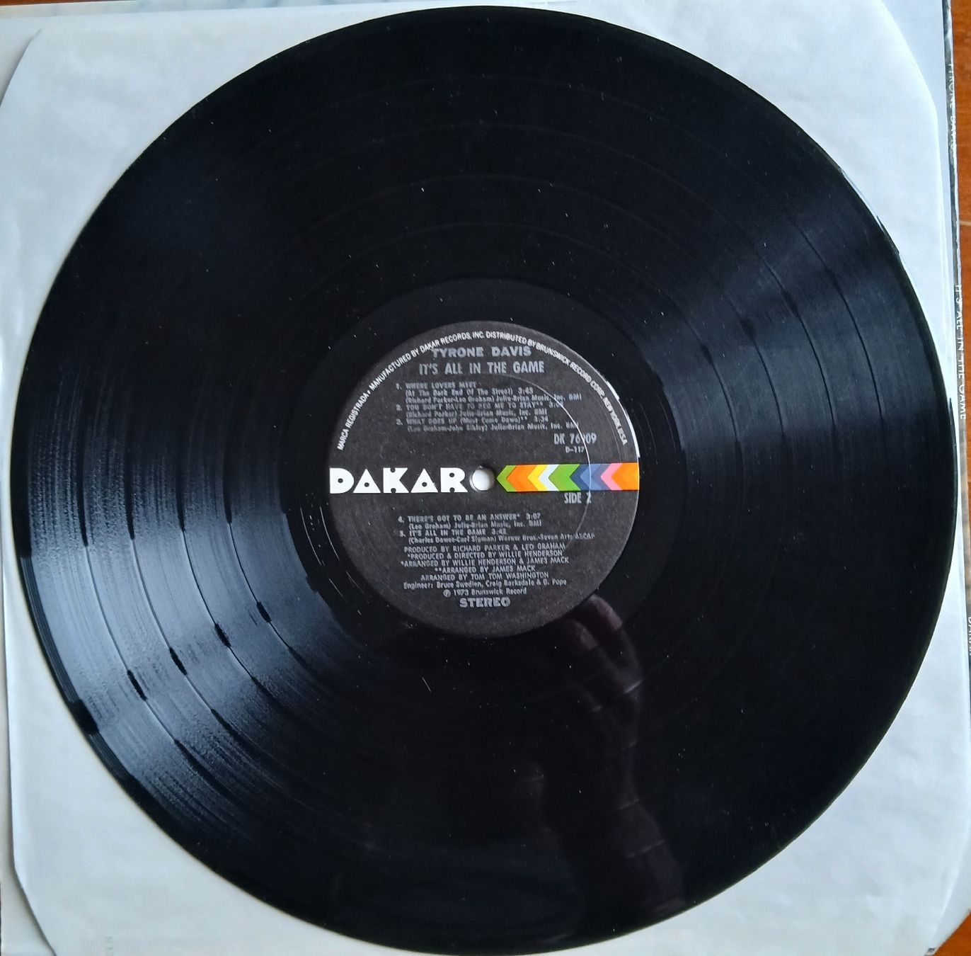 Dischi in vinile: LP - Tyrone Davis . it s all in the game . – Usato da Lausanne venduto da Soulbrother 5