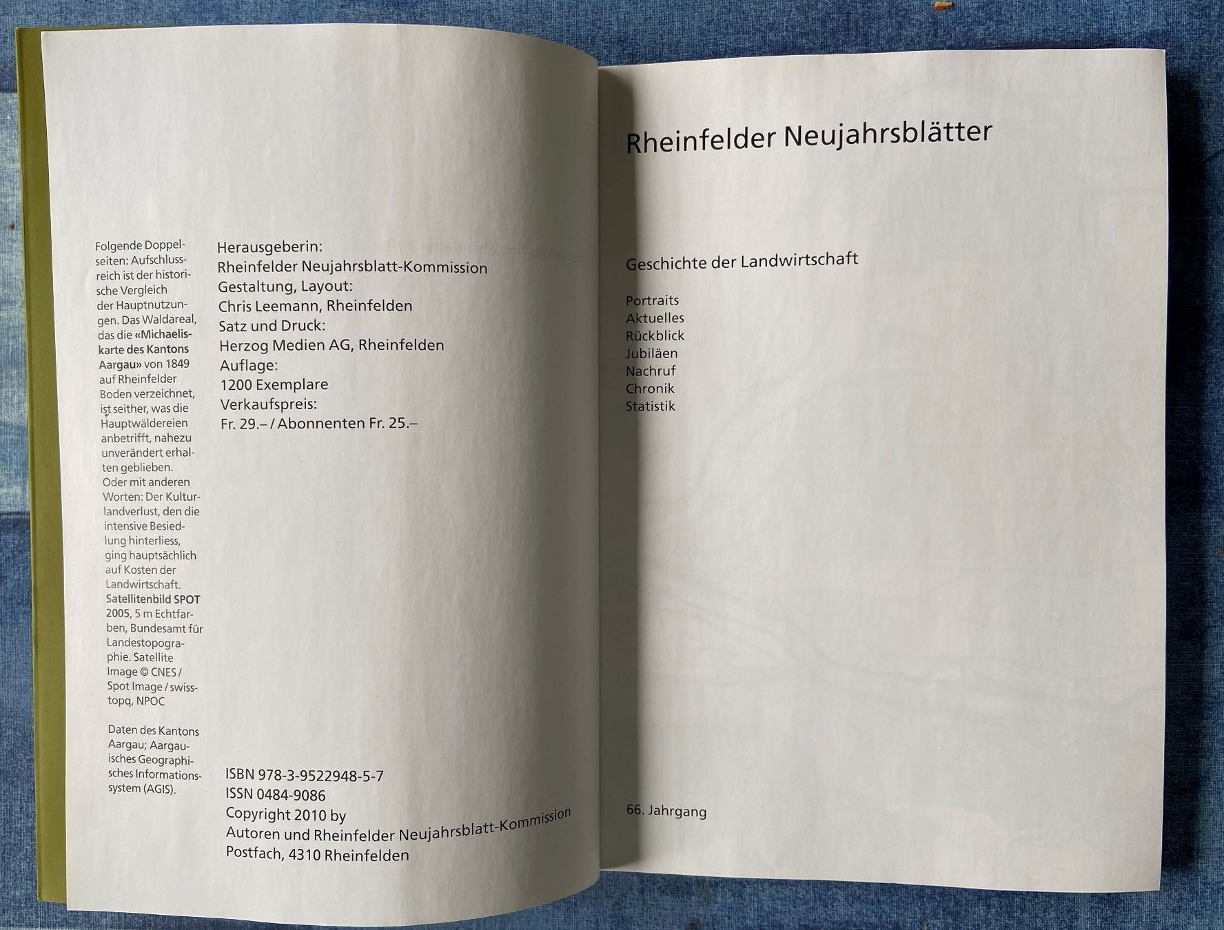 Libri: Buch Rheinfelder Neujahrsblätter 2010 – Usato da Böckten venduto da Hansi36 1