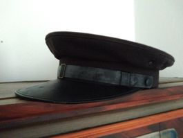 Militär Kappe dunkelbraun Grösse ca. 56 