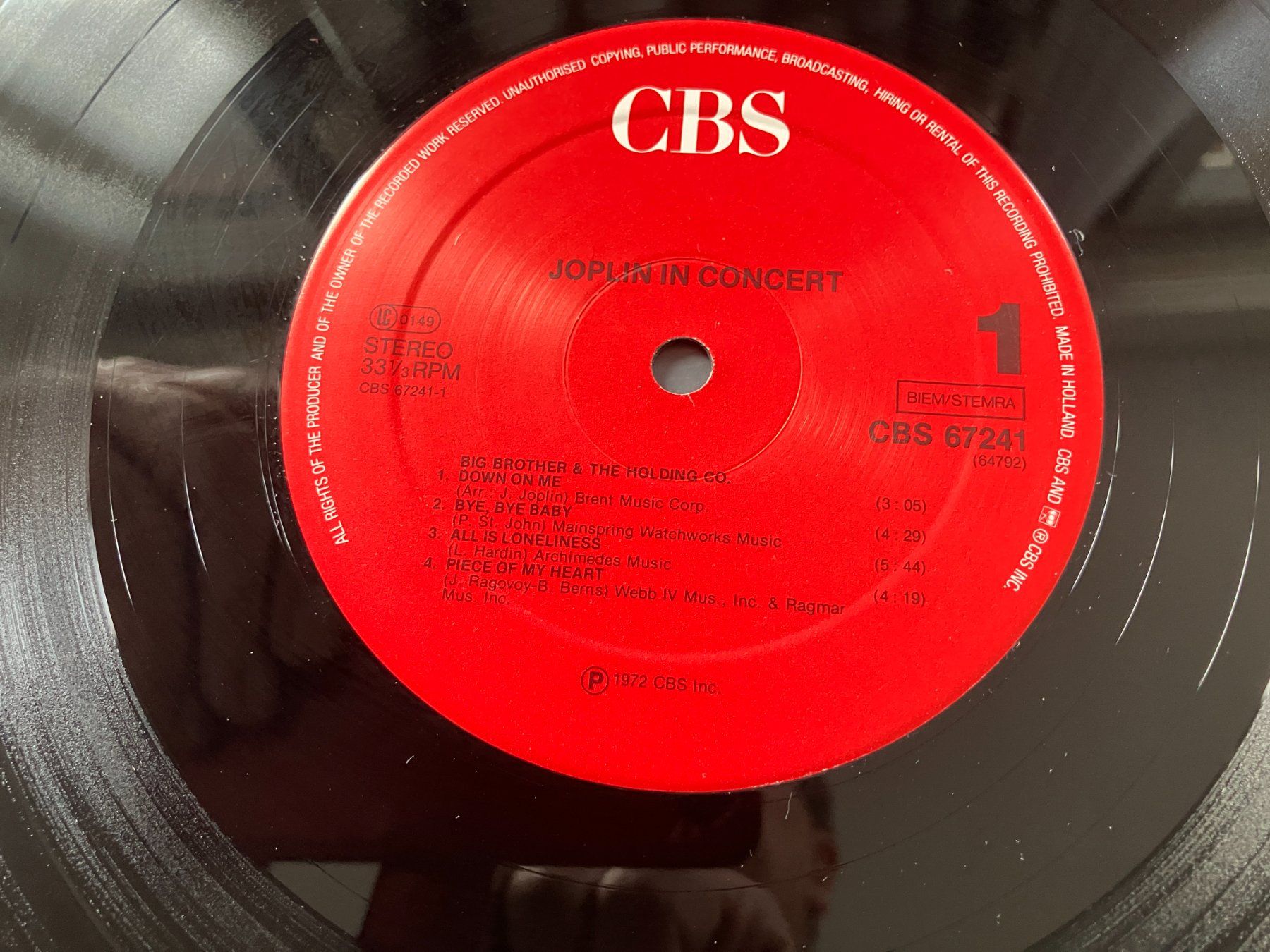 Dischi in vinile: Janis Joplin – Usato da Aarwangen venduto da Jukebox3 7