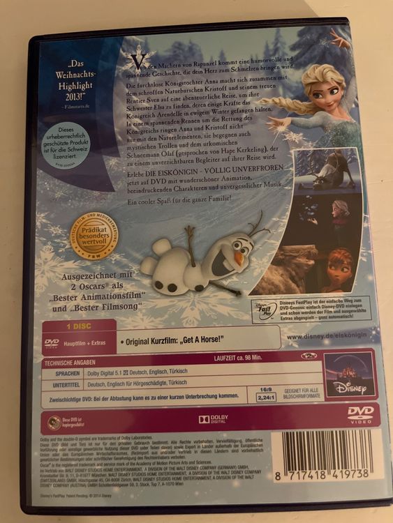 Disney Dvd Die Eiskönigin Völlig Unverfroren 2013 Kaufen Auf Ricardo