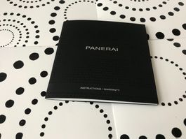 PANERAI ORIGINAL - INSTRUCTIONS WARRANTY - RARE MULTILINGUAL