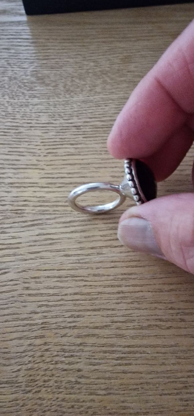 Anelli: Silber Ring 925 mit echtem Stein – Usato da St. Gallen venduto da mania03 3