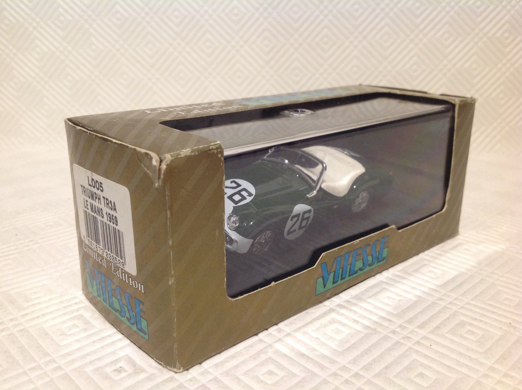Triumph Modellini d'auto: Triumph TR3A " Le Mans 1959 "  1:43 – Nuovo (secondo la descrizione) da Seuzach venduto da Jage