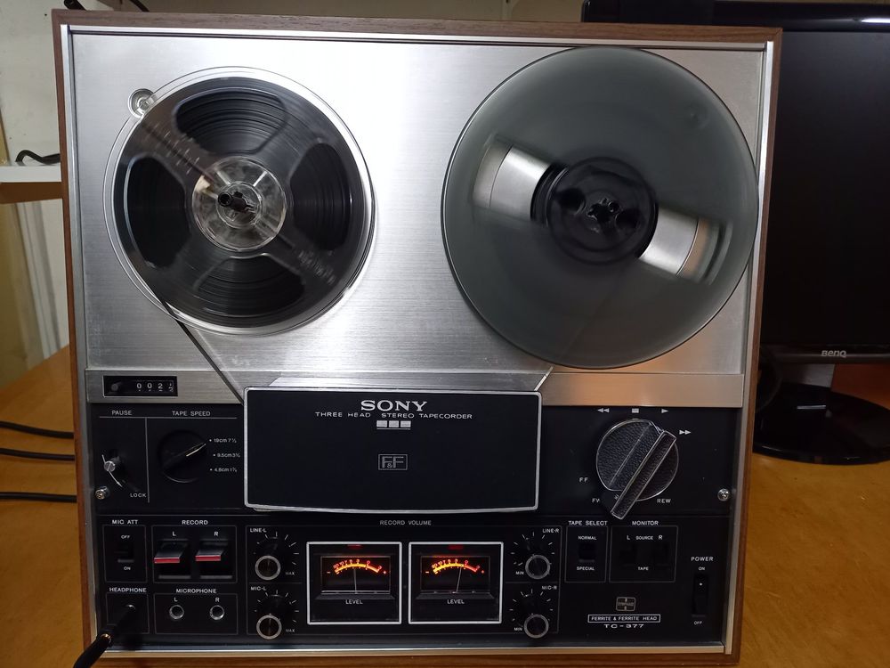 SONY TC 377 façade avant front panel hifi vintage collector
