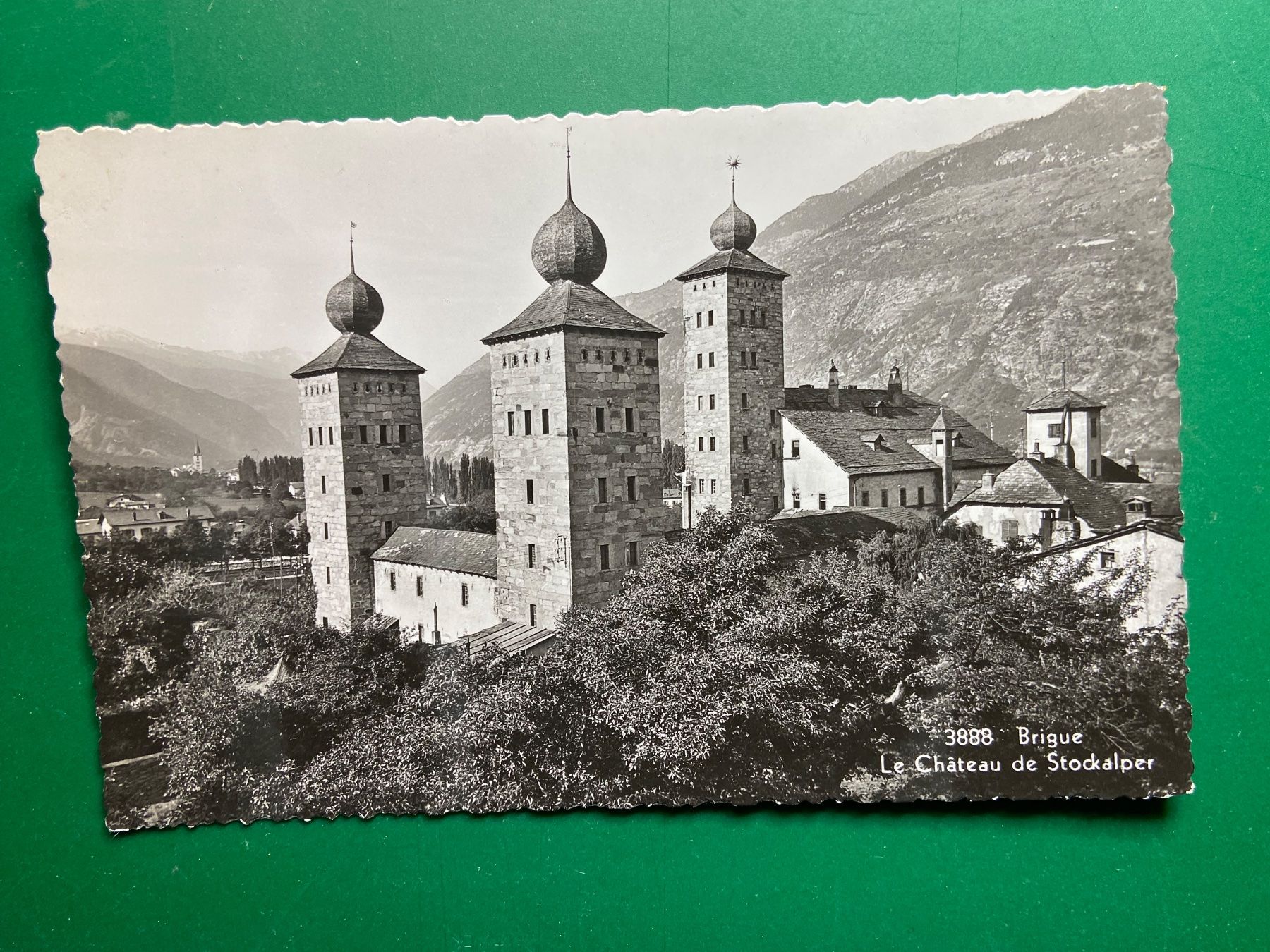 Ansichtskarten: Brig - Stockalperschloss – Gebraucht aus Steg VS von _vinci_