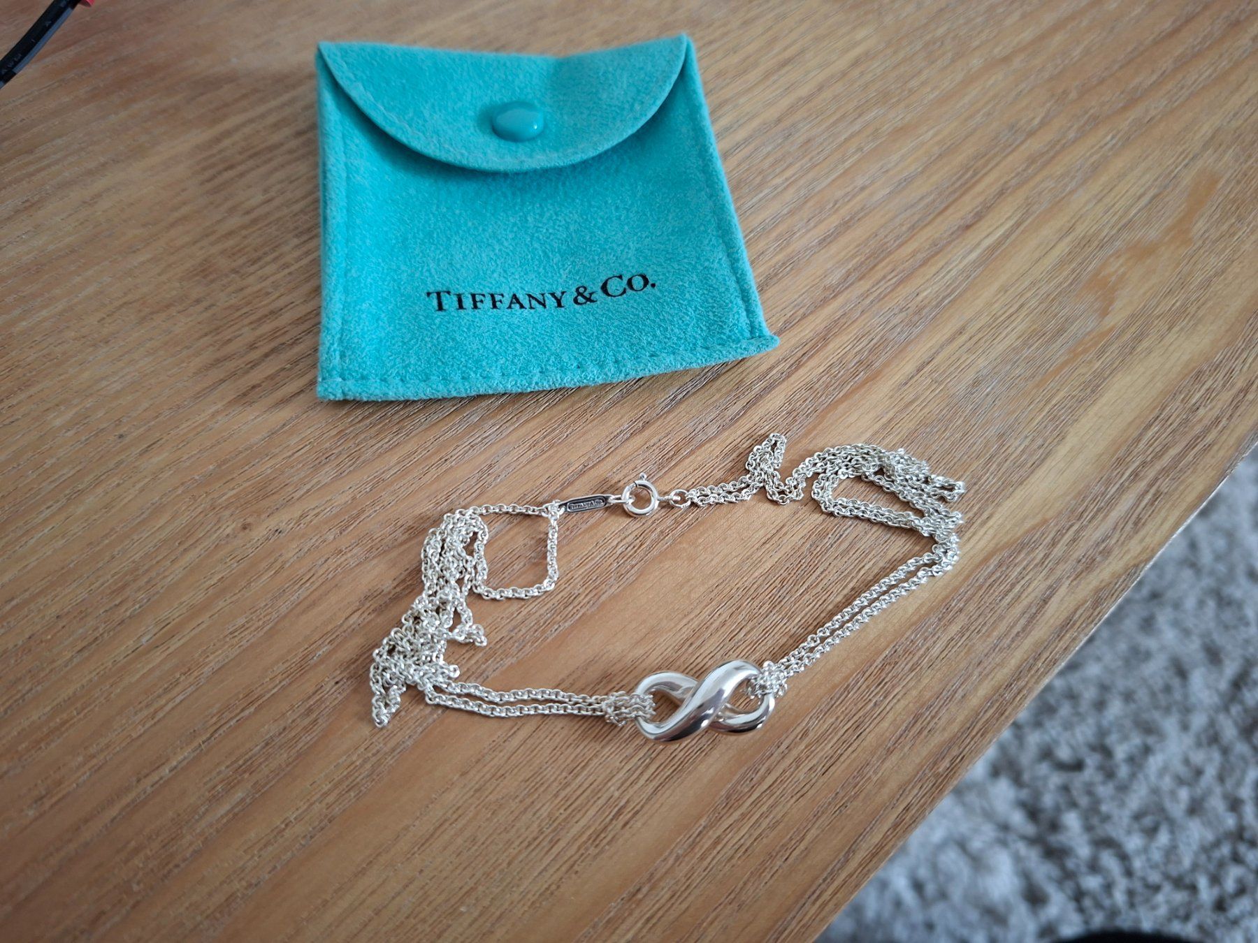 Tiffany & Co. Catenine: TIFFANY & Co. Infinity Double Chain Necklace silver 925! – Usato da Goldach venduto da mamakotzi 9