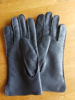 Handschuhe Leder grau, fast schwarz Grösse 7 1/2 NEU