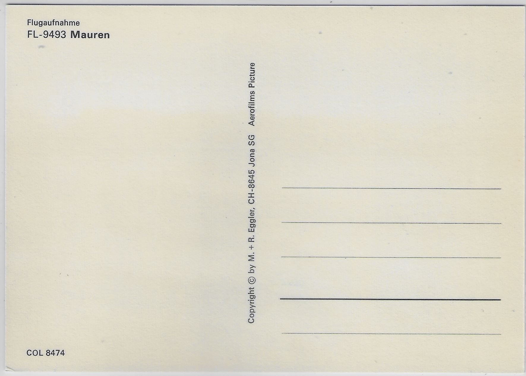 Cartoline postali: Flugaufnahme Mauren FL – Antico da Ettingen venduto da Kartenplanet 1