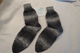 Handgestr.8 fach Wollsocken  Gr.38     (808)
