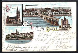 Litho Basel, Spalen-Thor, Münster, Rhei