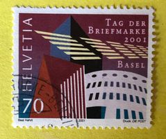 Nr.1038 GESTEMPELT Moderne Architektur in Basel 2001 