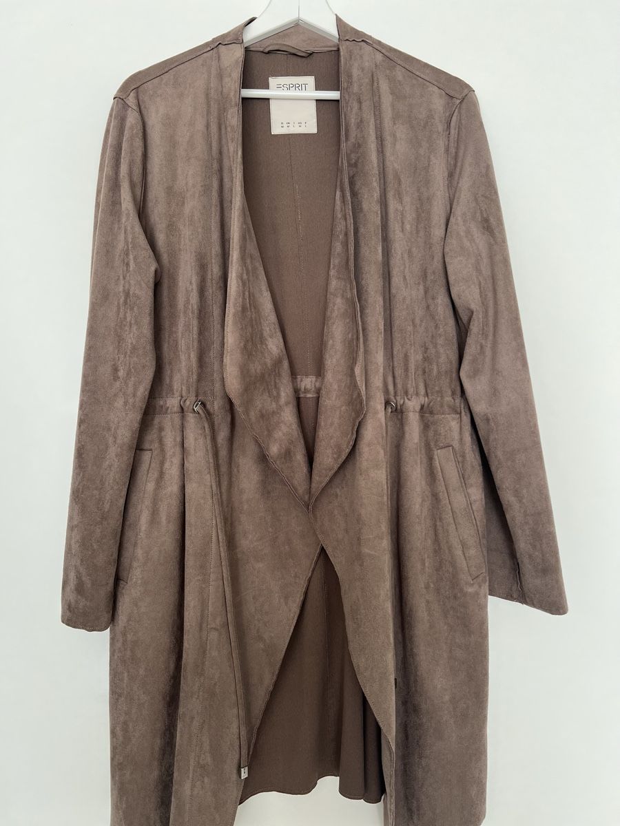 Esprit Cappotti: Esprit Mantel im Wildlederlook – Nuovo (secondo la descrizione) da Güttingen venduto da Annuschka17