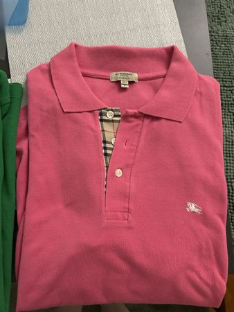 Bueberry Polo-Shirt Herren grün&pink