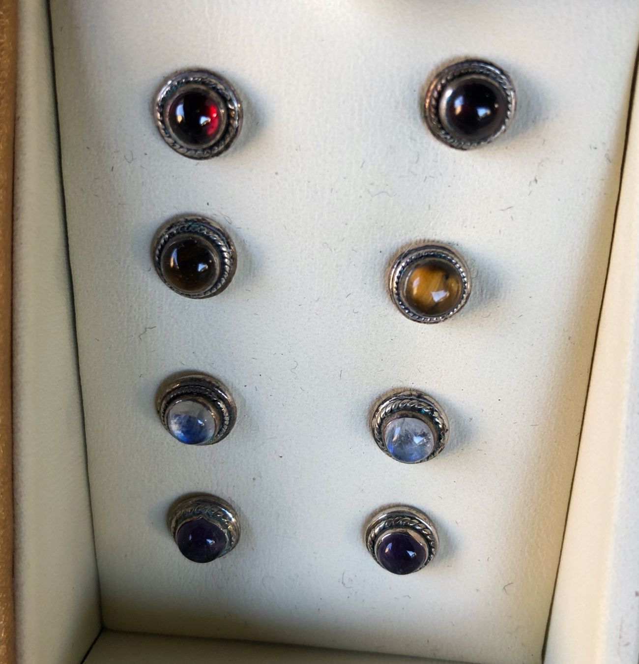 Altri gioielli: 32Paar wunderschöne Ohrstecker Silber mit echten Edelsteinen – Nuovo e nell'imballaggio originale da Ittenthal venduto da Hwaggis 5