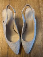 CATWALK Glitzer Slingback Pumps Nude Beige Gr. 39
