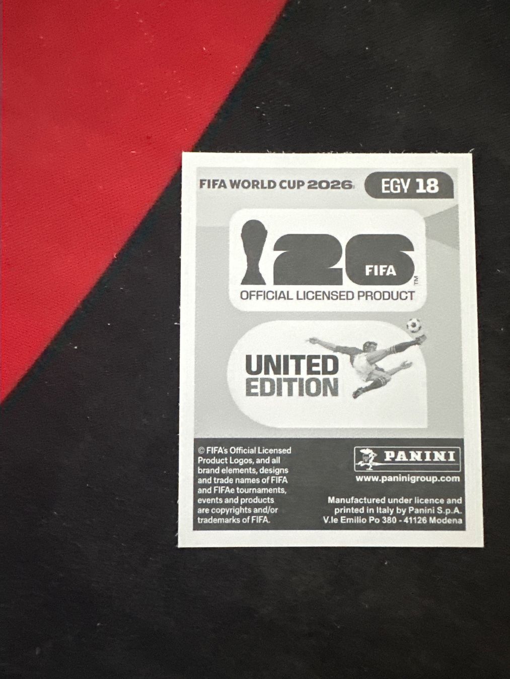 Panini Carte collezionabili: Panini FIFA WM 2026 Sticker - EGY 18 – Usato da Sulz AG venduto da DealWerk 1