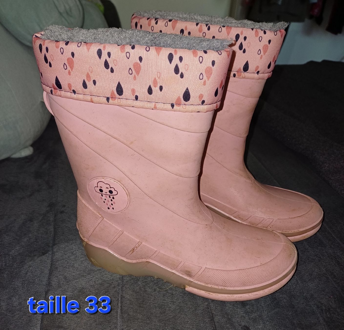 Scarpe per ragazzi: botte de pluie avec lumière – Usato da Lausanne venduto da RUBY.1990