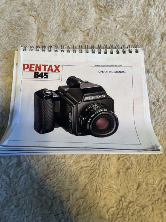 Pentax 645 Mittelformatkamera mit Objektiv Defekt (Gebraucht) in