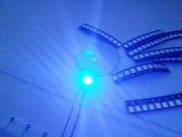LED SMD 3528 blau, 12V verkabelt
