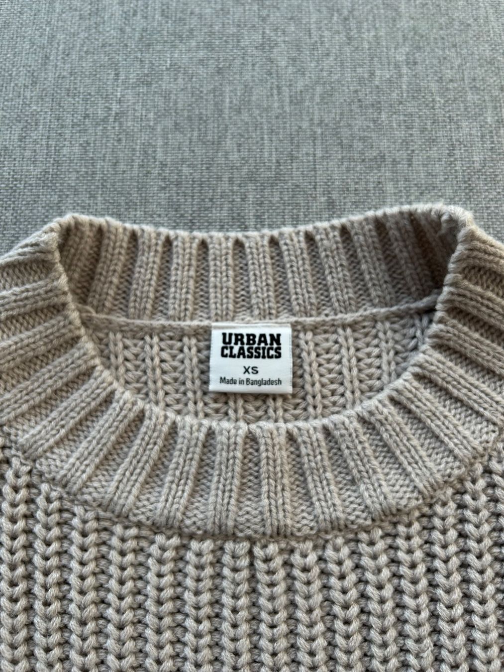 Maglioni & Felpe: URBAN CLASSICS, Strickpullover (warmgrey), Gr. XS – Usato da Cham venduto da milaur 2