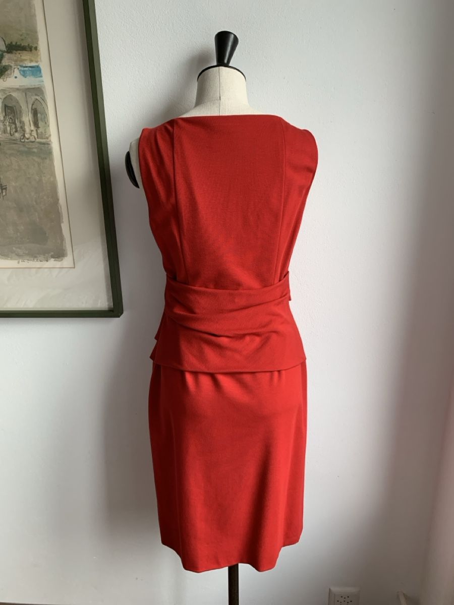 Akris Vestiti: AKRIS: Elegantes rotes Kleid mit drapierter Taille, 36 – Nuovo (secondo la descrizione) da Luzern venduto da designluzern 4