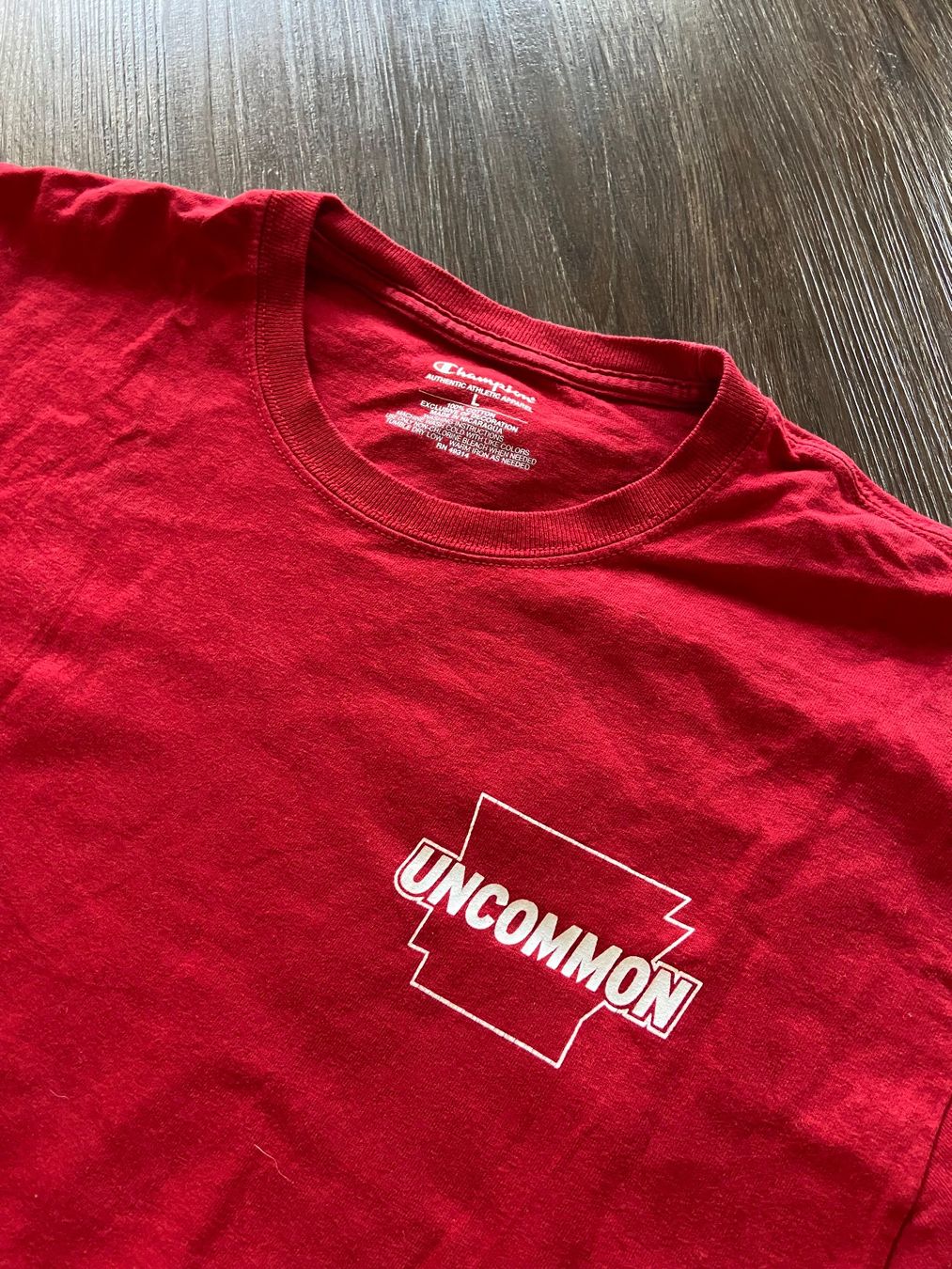 Champion T-shirt: Arkansas Razorbacks NCAA T-Shirt Gr. L – Usato da Muttenz venduto da bargain_hunter 1