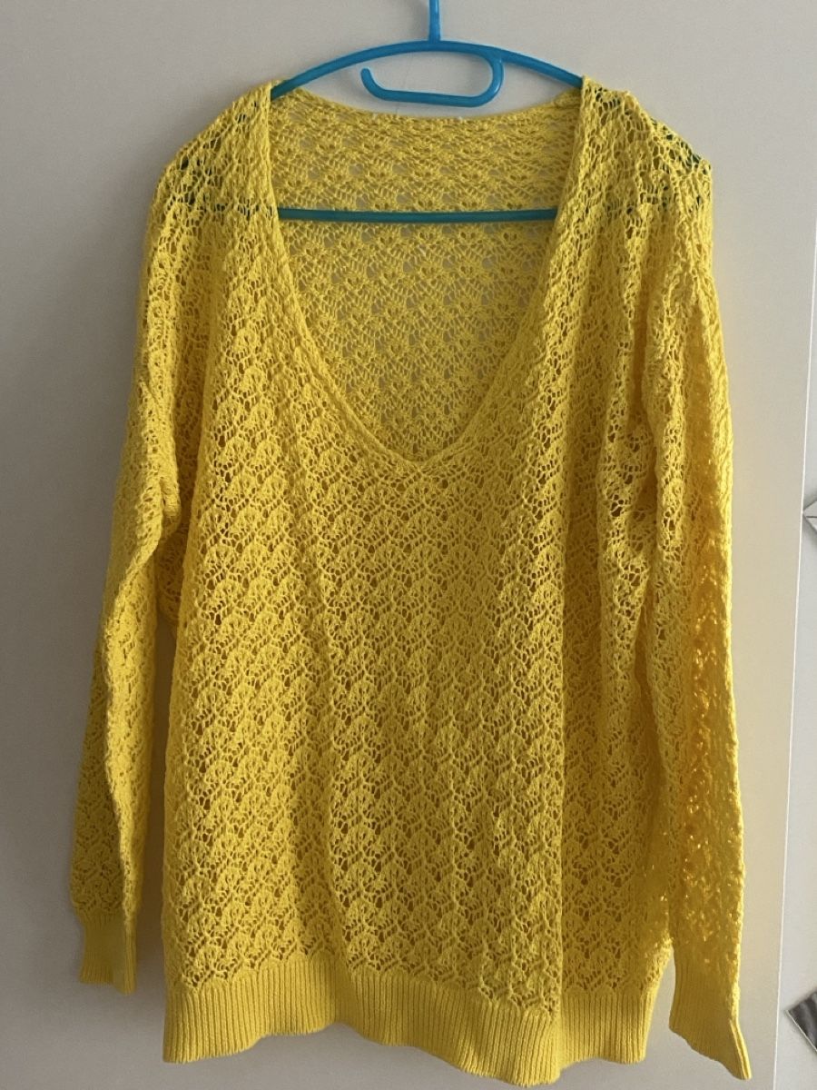 Pullover & Sweatshirts: Damen Pullover Gelb Grösse LStrick leicht transparent – Neu (gemäss Beschreibung) aus Zürich von vreni1973