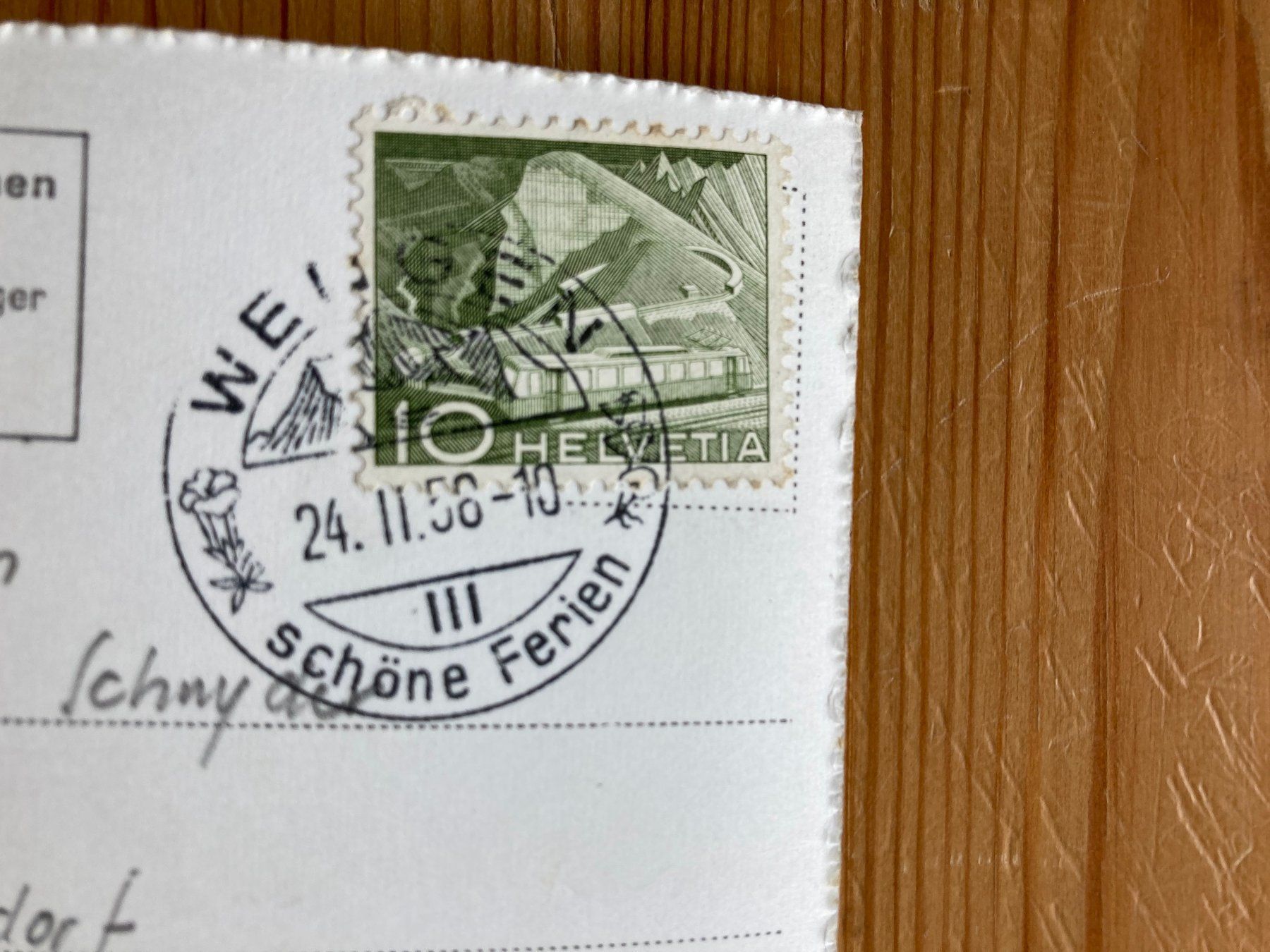 Cartoline postali: Männlichen - Berggasthaus - AK 1959 – Usato da Oberuzwil venduto da Henri09 1