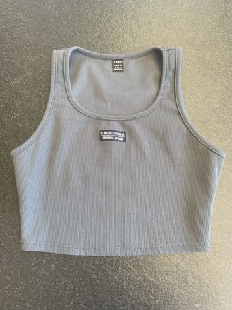 Sommer Tank Top "California" Grau, Grösse S - Neu!