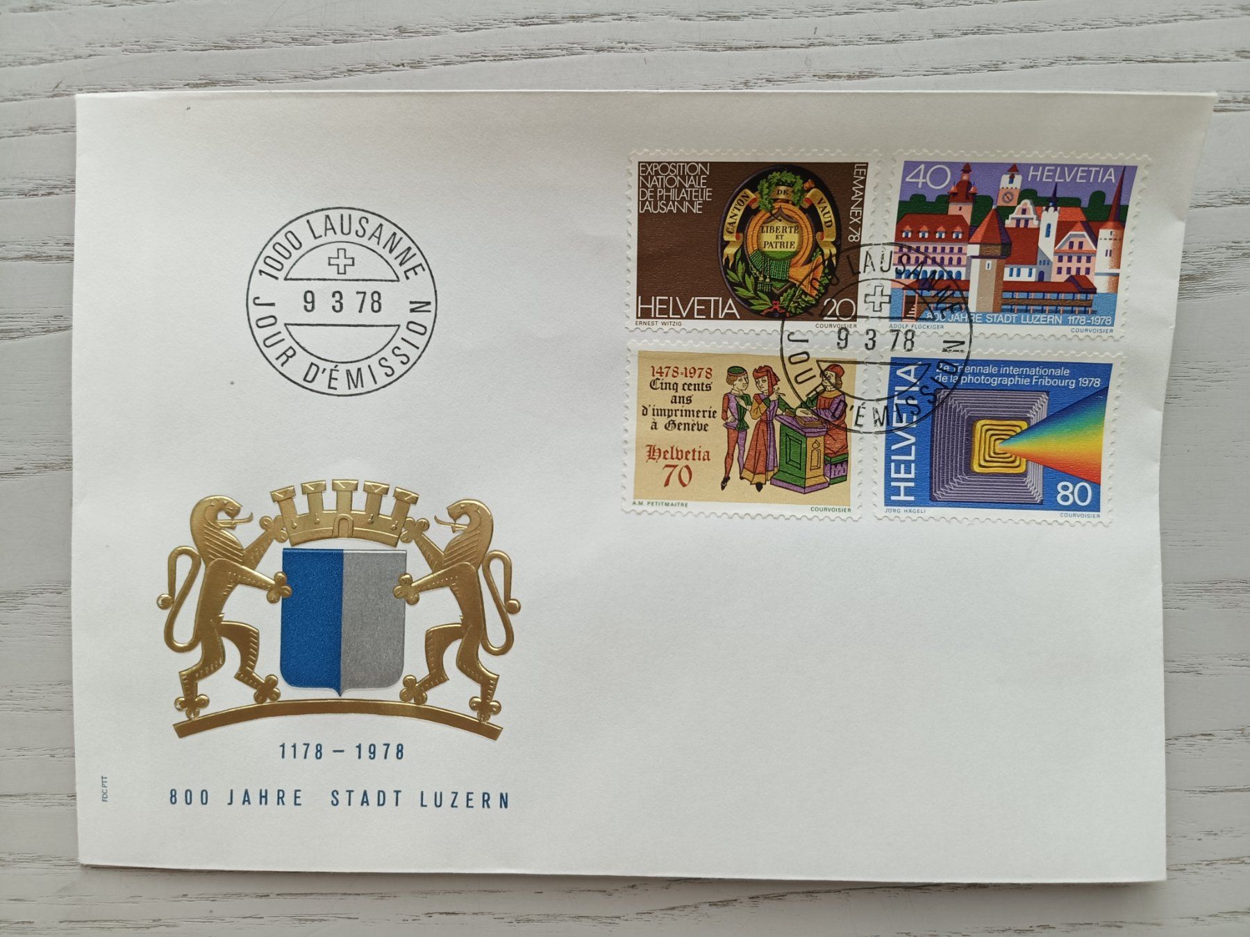 Alle Briefmarken: 1978 FDC Werbemarken – Gebraucht aus Dübendorf von goeggi79